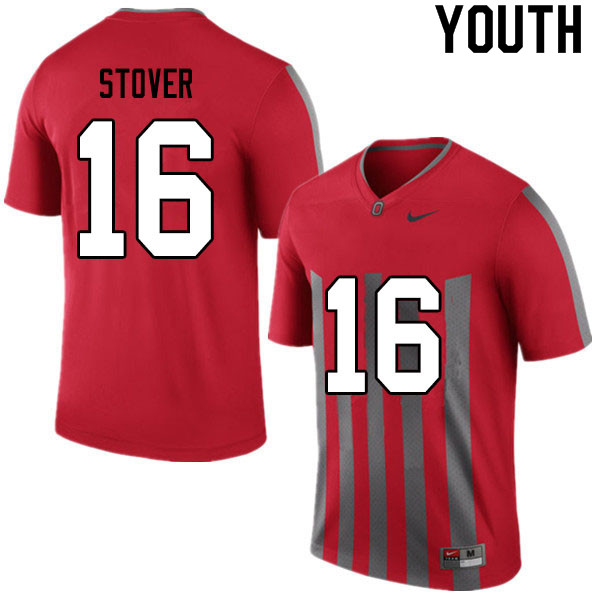 Youth Ohio State Buckeyes #16 Cade Stover Retro Authentic College Stitched Football Jersey 23OL042GJ